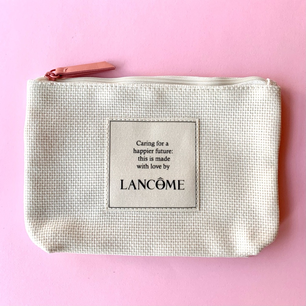 NEW Lancome Makeup Bag Pouch Pink Cream